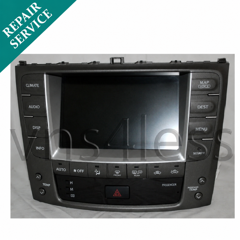 2006-2013 LEXUS IS250 IS350 GPS NAVIGATION TOUCH SCREEN REPAIR SERVICE!