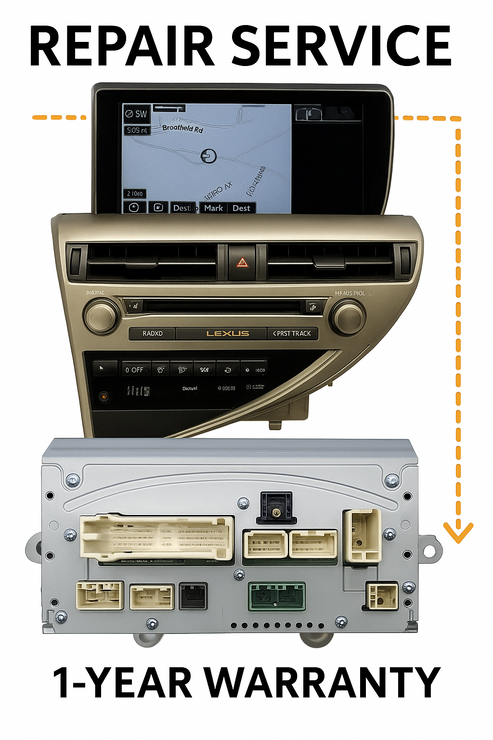 Lexus RX350 RX450 2013–2020 Navigation REPAIR SERVICE | OEM Gracenote Unit