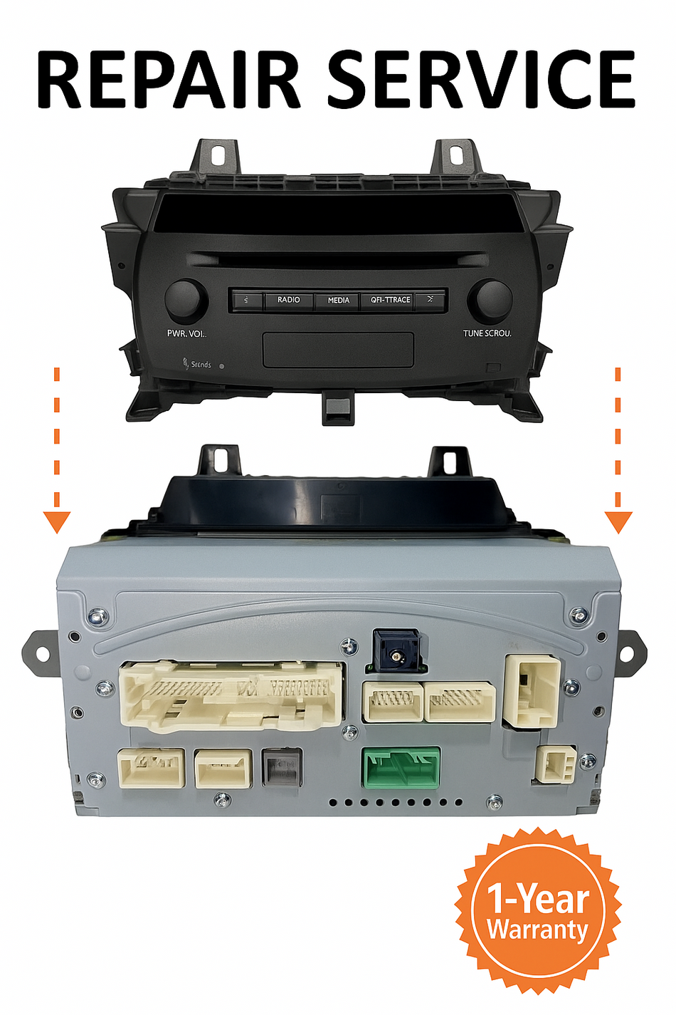 REPAIR SERVICE Lexus NX200t NX300h 86130-78022 P10679 GPS Head Unit Gracenote