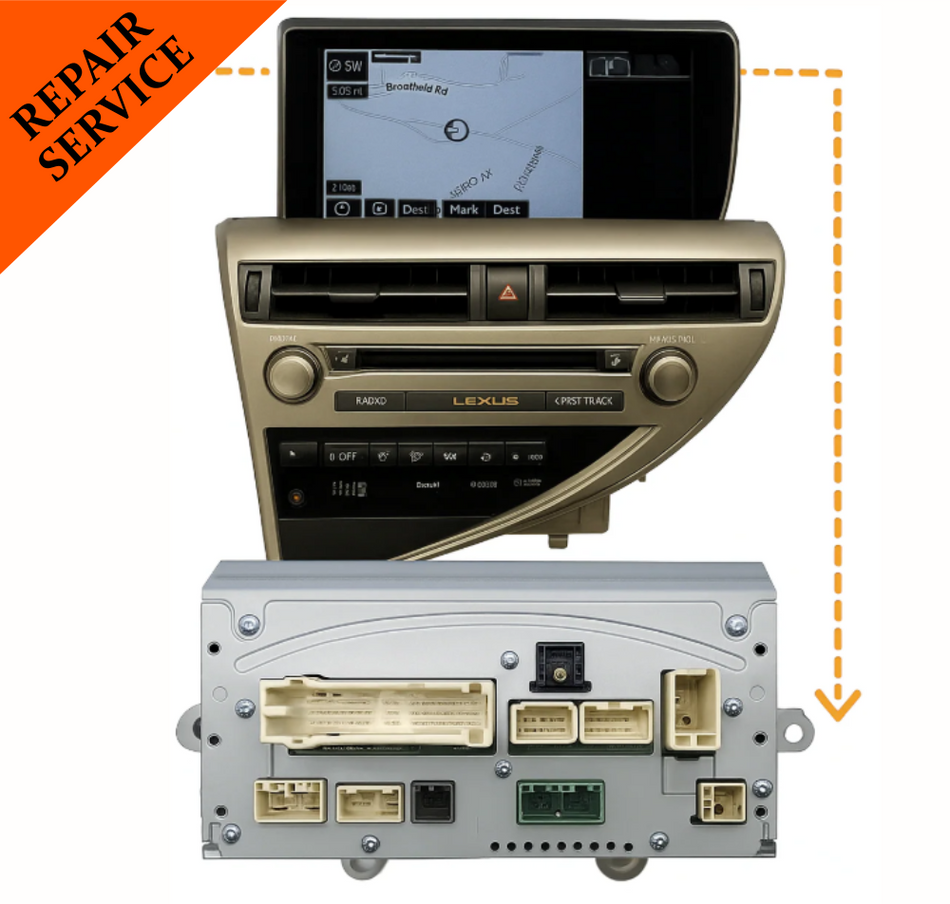 Lexus RX350 RX450 2013–2020 Navigation REPAIR SERVICE | OEM Gracenote Unit