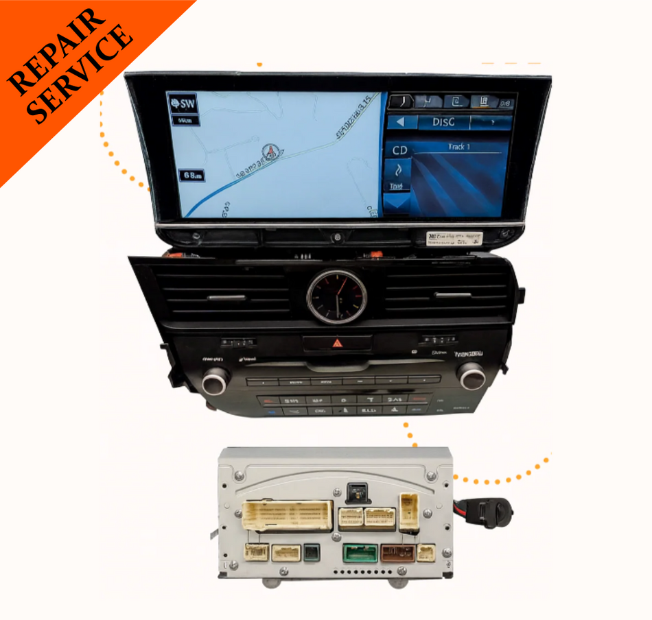Lexus RX350 RX450 2016–2020 Navigation REPAIR SERVICE | OEM Gracenote Unit