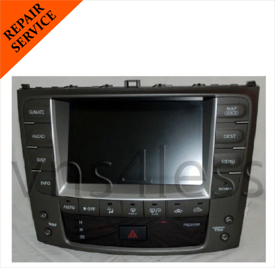2006-2013 LEXUS IS250 IS350 GPS NAVIGATION TOUCH SCREEN REPAIR SERVICE!