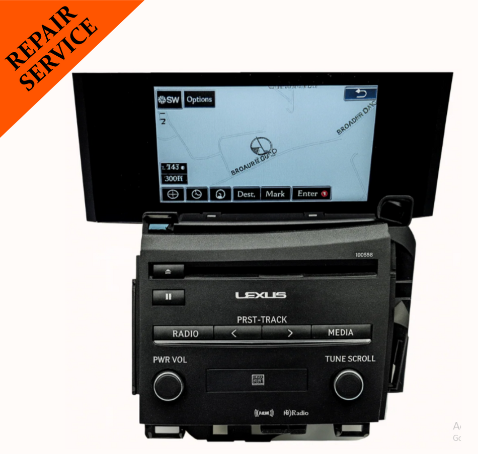 Lexus CT200h 2013+ Navigation REPAIR SERVICE | OEM Gracenote Unit