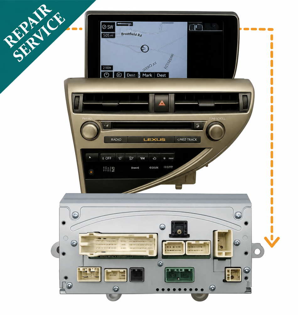 Lexus RX350 RX450 2013–2020 Navigation REPAIR SERVICE | OEM Gracenote Unit