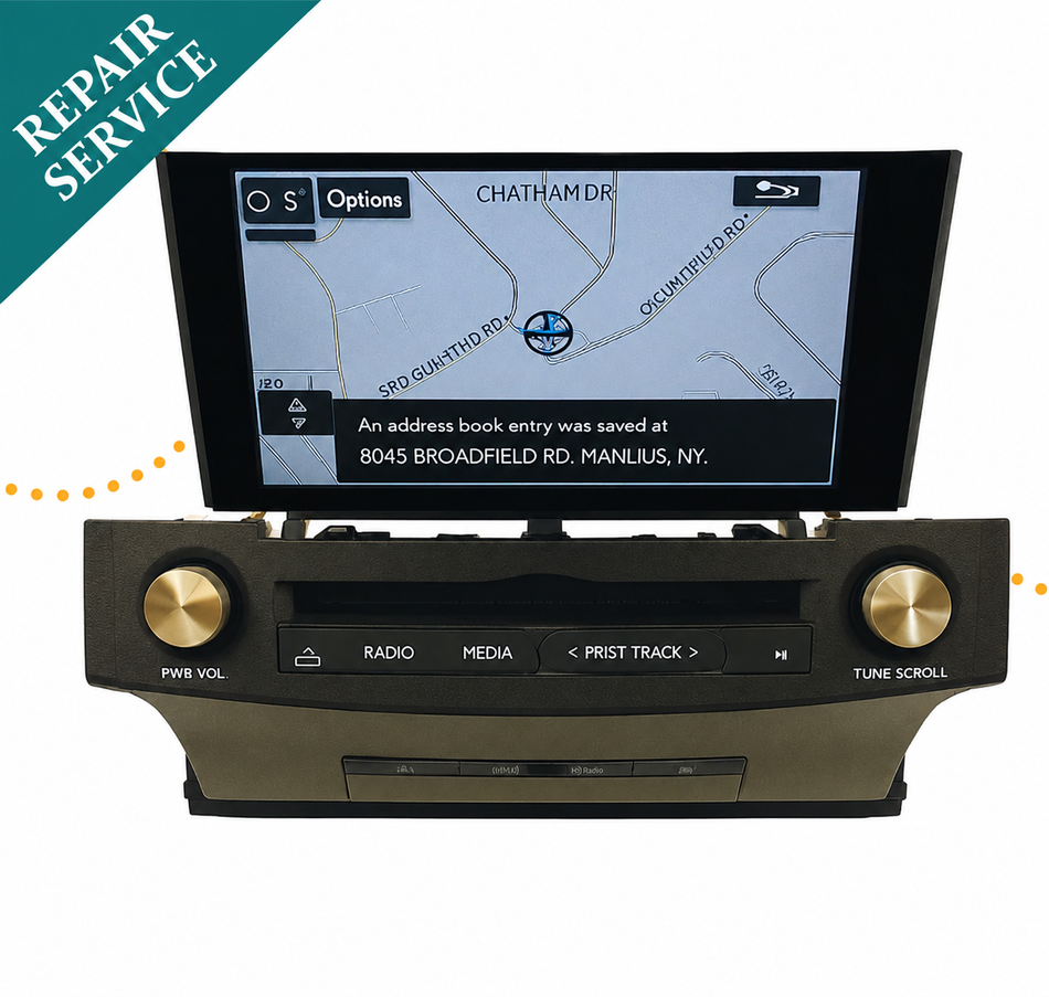 Lexus IS200T IS250 IS350 2014–2020 Navigation REPAIR SERVICE OEM Gracenote Unit